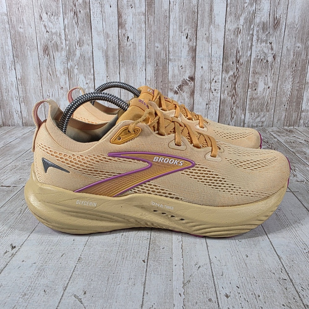 Brooks Glycerin 22 Womens Running Shoes Peach Purple 1204341B897 Size 9